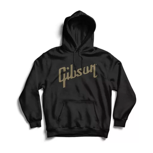 Gibson Logo Hoodie (Fekete) - LG - pulóver