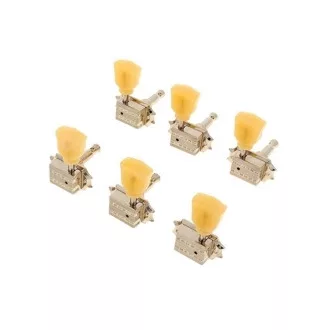   Gibson MH-050 Vintage Nickel Machine Heads, Sárga Gombok - hangolókulcsok
