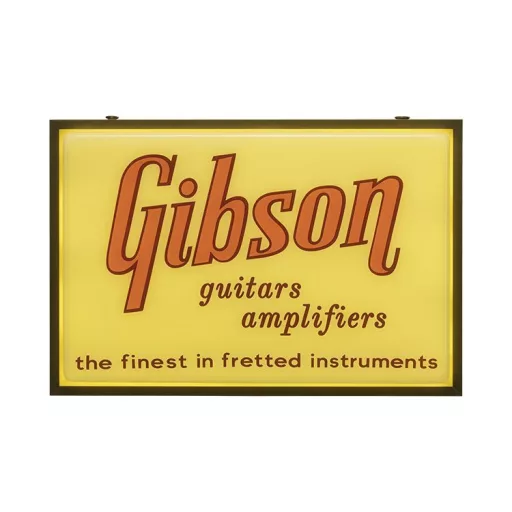 Gibson Vintage Világító Tábla - Gitárok & Erősítők