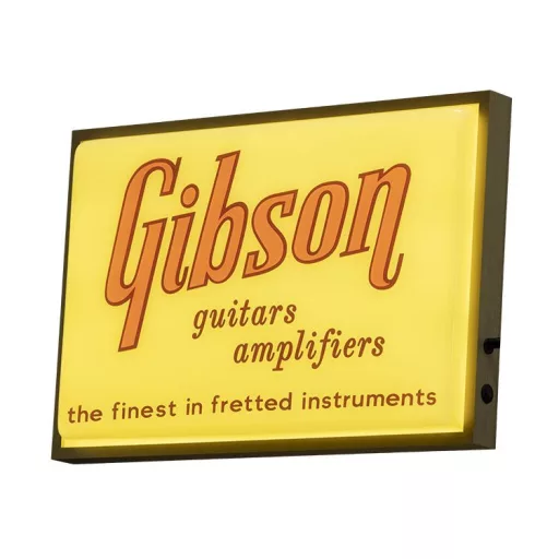 Gibson Vintage Világító Tábla - Gitárok & Erősítők