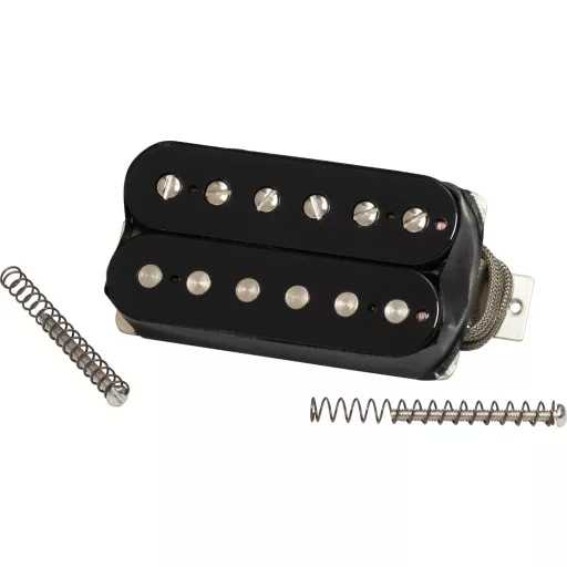 Gibson Custombucker Underwound (Dupla fekete, Nikkel borítás, 2-vezetékes, Nem gyantázott, 7.2k, Alnico 3)