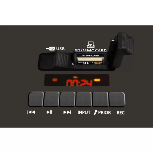 Novox Mobilite Blue - aktív oszlop USB/MP3/BT, akkumulátor, vezeték nélküli mikrofonnal