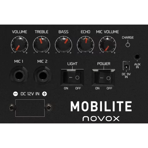Novox Mobilite Blue - aktív oszlop USB/MP3/BT, akkumulátor, vezeték nélküli mikrofonnal
