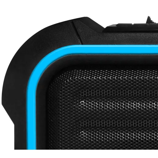 Novox Mobilite Blue - aktív oszlop USB/MP3/BT, akkumulátor, vezeték nélküli mikrofonnal