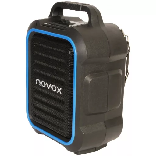 Novox Mobilite Blue - aktív oszlop USB/MP3/BT, akkumulátor, vezeték nélküli mikrofonnal