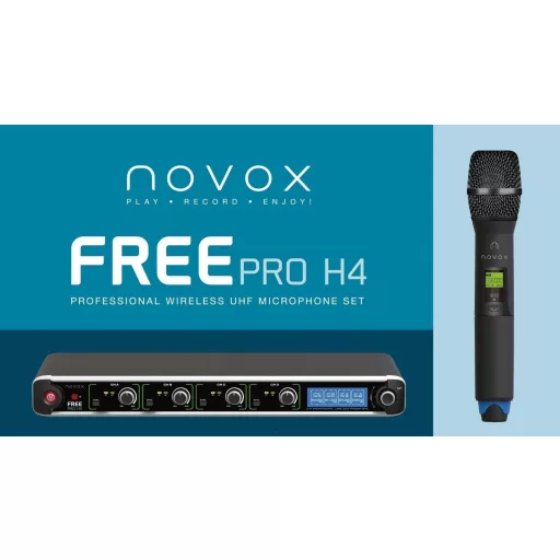 Novox FREE PRO H4 - Vezeték nélküli négyszeres mikrofon
