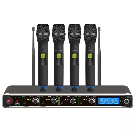 Novox FREE PRO H4 - Vezeték nélküli négyszeres mikrofon