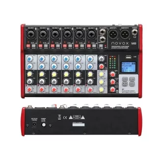 Novox M8 MKII keverő BT/MP3/USB