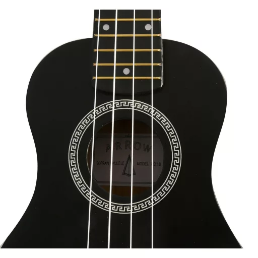 Arrow PB10 BK Soprano Black - szoprán ukulele tokkal