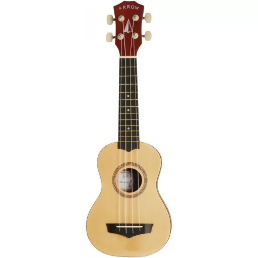 Arrow PB10 NA Szoprán Natural Bright Top – szoprán ukulele tokkal