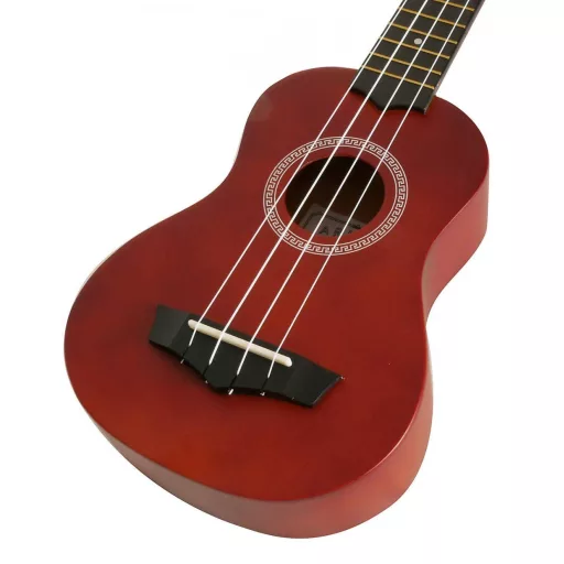 Arrow PB10 NT Soprano Natural Dark Top - szoprán ukulele tokban