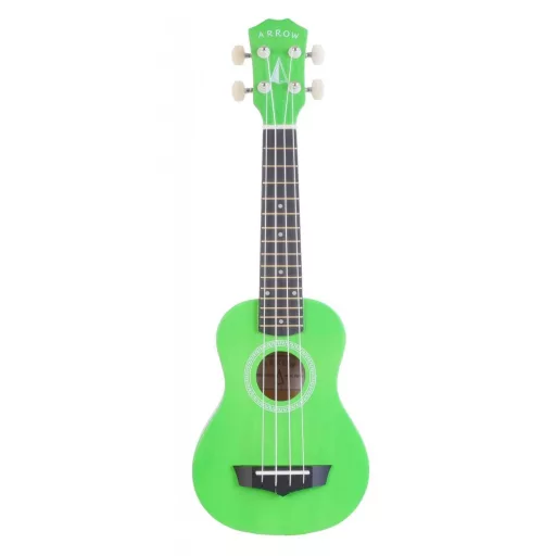 Arrow PB10 GR Soprano Green - szoprán ukulele tokkal