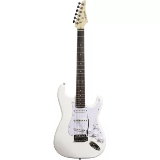   Arrow *DISC* ST 111 Snow White Rosewood/white elektromos gitár