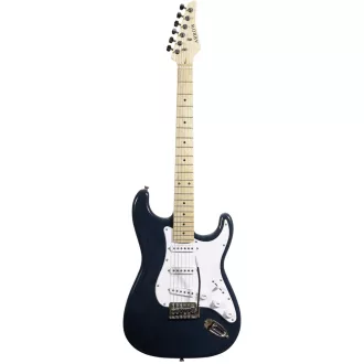   Arrow *DISC* ST 111 Midnight Blue Maple/white elektromos gitár