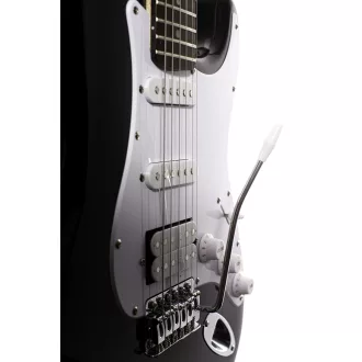   Arrow *DISC* ST 211 Deep Black Rosewood/white elektromos gitár