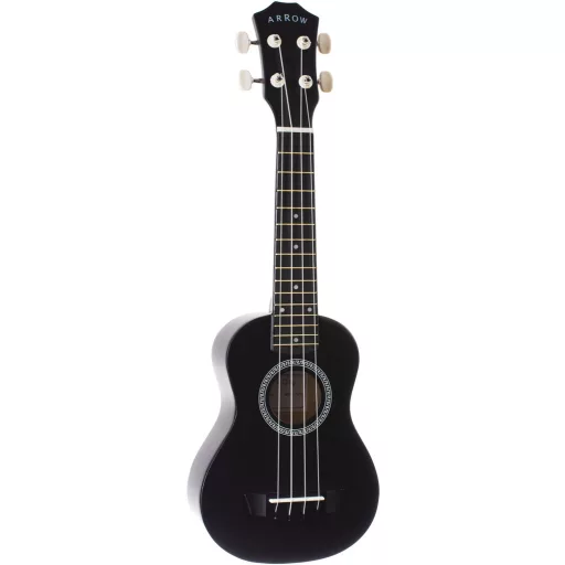 Arrow PB10 BK Soprano Black *SET* - szoprán ukulele tartozékokkal ellátott készlet
