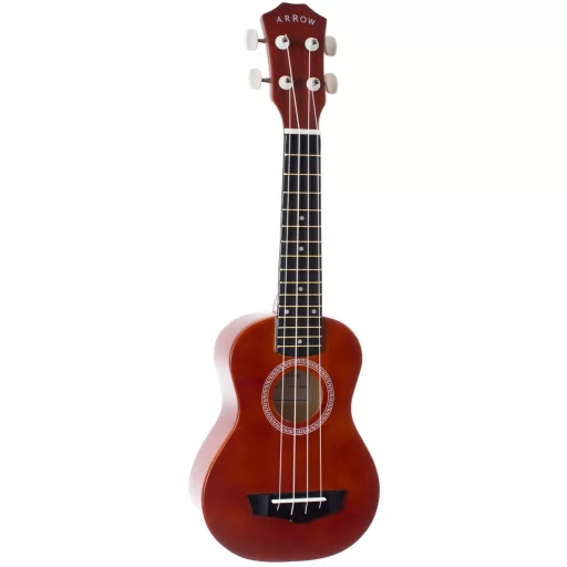 Arrow PB10 NT Soprano Natural Dark Top *SET* - szoprán ukulele kiegészítő készlettel