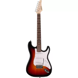   Arrow Tonecaster ST 111 Tobacco Burst Rosewood/White elektromos gitár