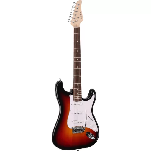Arrow Tonecaster ST 111 Tobacco Burst Rosewood/White elektromos gitár