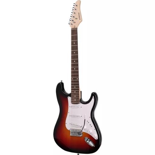 Arrow Tonecaster ST 111 Tobacco Burst Rosewood/White elektromos gitár