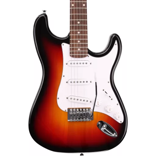 Arrow Tonecaster ST 111 Tobacco Burst Rosewood/White elektromos gitár
