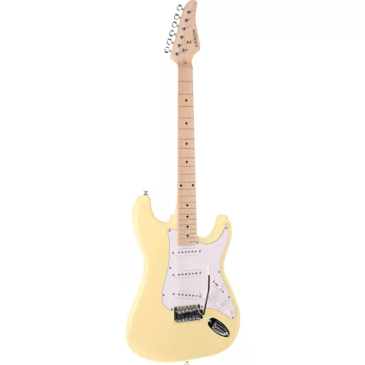 Arrow Tonecaster ST 111 Biscuit Maple/White elektromos gitár