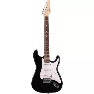   Arrow Tonecaster ST 111 Abyss Black Rosewood/White elektromos gitár