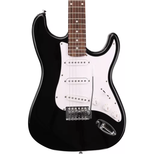Arrow Tonecaster ST 111 Abyss Black Rosewood/White elektromos gitár