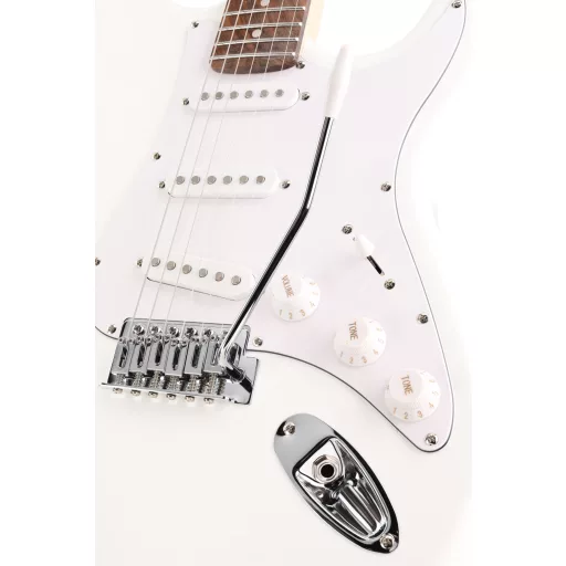 Arrow Tonecaster ST 111 Snow White rózsafa/Fehér elektromos gitár