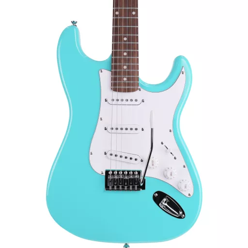 Arrow Tonecaster ST 111 Seafoam Rosewood/White elektromos gitár