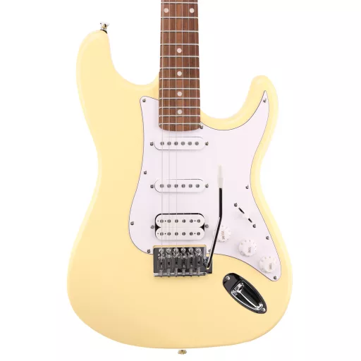 Arrow Tonecaster ST 211 Biscuit Rosewood/White elektromos gitár