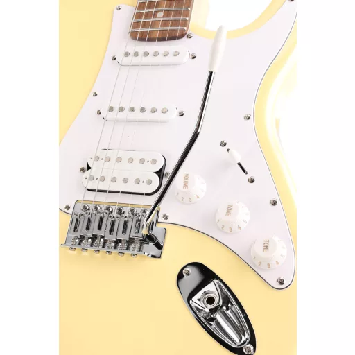 Arrow Tonecaster ST 211 Biscuit Rosewood/White elektromos gitár