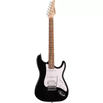   Arrow Tonecaster ST 211 Abyss Black Rosewood/White elektromos gitár