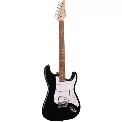 Arrow Tonecaster ST 211 Abyss Black Rosewood/White elektromos gitár
