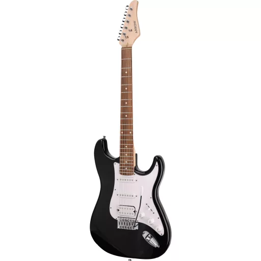 Arrow Tonecaster ST 211 Abyss Black Rosewood/White elektromos gitár