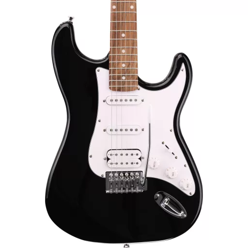 Arrow Tonecaster ST 211 Abyss Black Rosewood/White elektromos gitár
