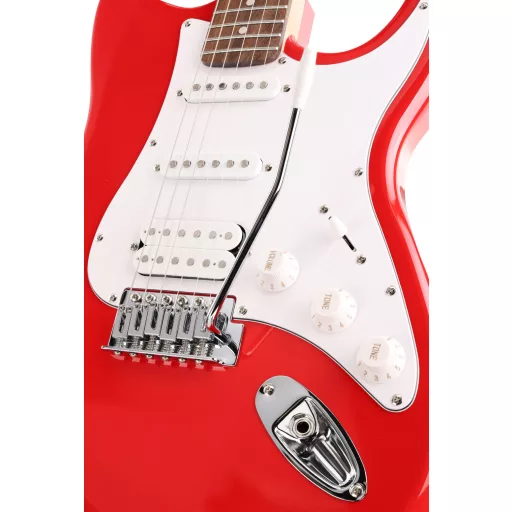 Arrow Tonecaster ST 211 Hot RoosterRosewood/White elektromos gitár