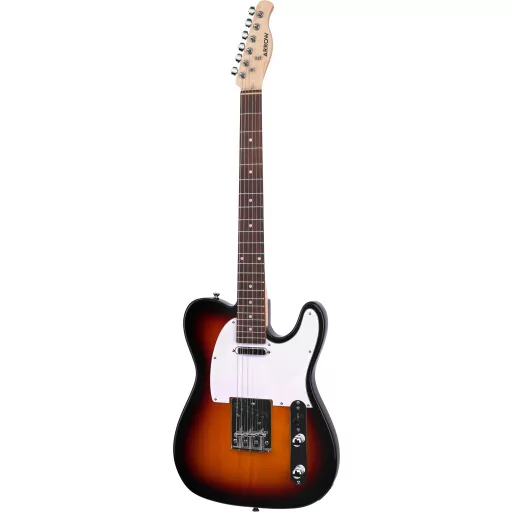 Arrow Telico TL 11 Tobacco Burst Rosewood/White elektromos gitár