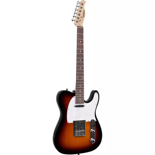 Arrow Telico TL 11 Tobacco Burst Rosewood/White elektromos gitár