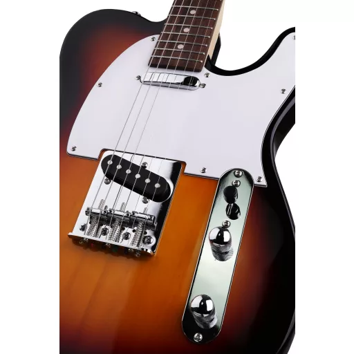 Arrow Telico TL 11 Tobacco Burst Rosewood/White elektromos gitár