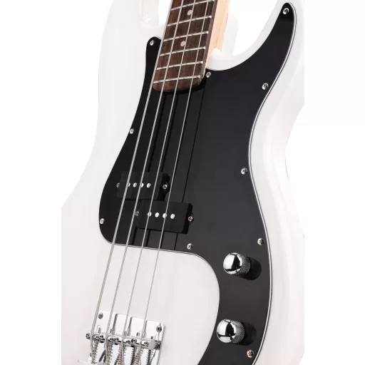 Arrow Session Bass 4 Snow White Rosewood/Black basszusgitár