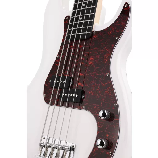 Arrow Session Bass 5 Bleached Bone White Rosewood/T-shell basszusgitár