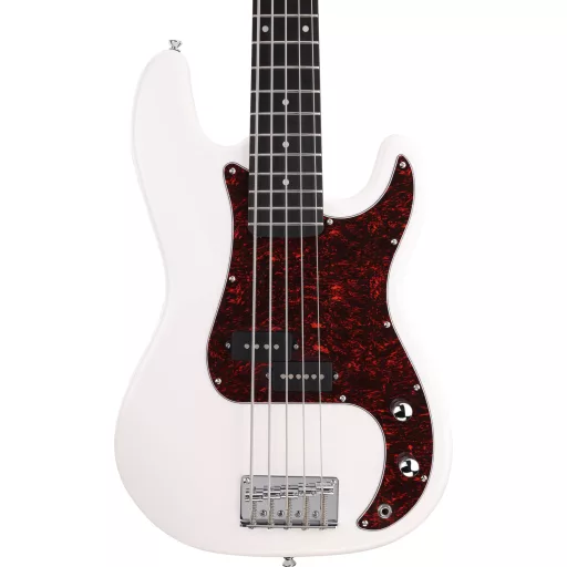 Arrow Session Bass 5 Bleached Bone White Rosewood/T-shell basszusgitár