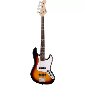   Arrow Louisiana 4 Bass Tobacco Burst Rosewood/White basszusgitár