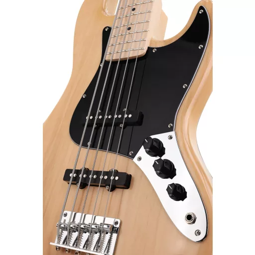 Arrow Louisiana 5 Bass Natural Maple/Black basszusgitár