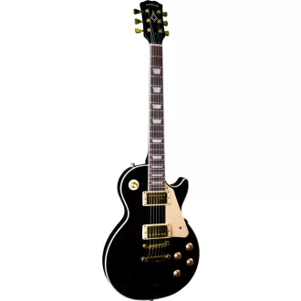   Arrow Riffster LP 22 Abyss Black Rosewood/Cream Gold-H/W elektromos gitár