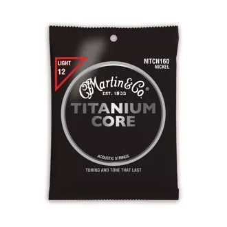   Martin MTCN160 Light (12-55) Titanium Core Nickel akusztikus gitár húrok