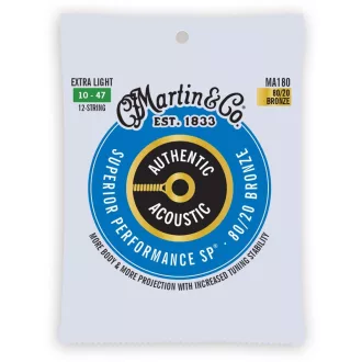   Martin MA180 Extra Light (10-47) AA Bronze 80/20 húrok 12-húros akusztikus gitárhoz