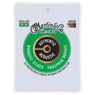   Martin MA530S Extra Light (10-47) AA Silked Phosphore Bronze 92/8 húrok akusztikus gitárhoz
