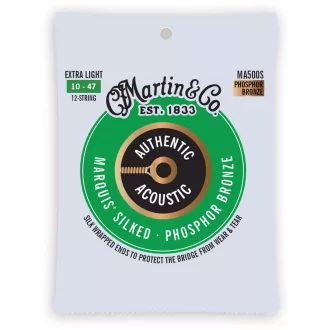   Martin MA500S Extra Light (10-47) AA Silked Phosphore Bronze 92/8 húrok 12-húros akusztikus gitárhoz